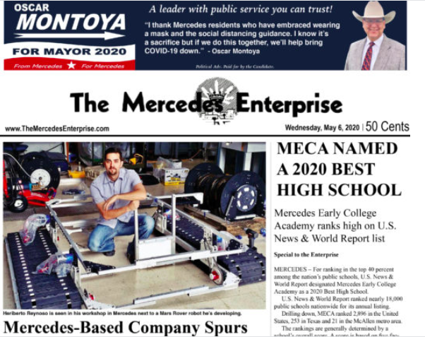 The Mercedes Enterprise 5/6/20 e-edition