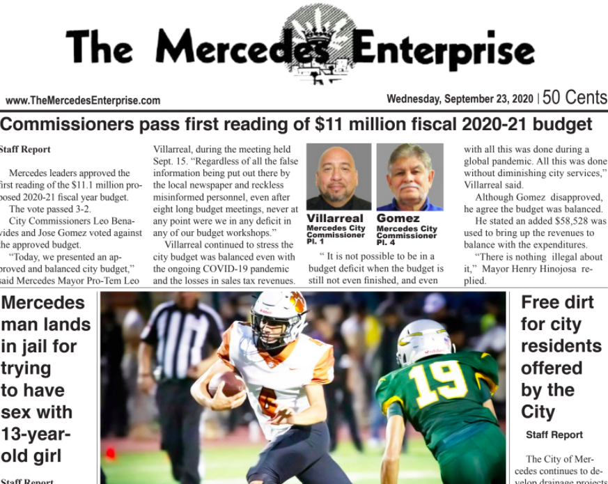 The Mercedes Enterprise 9/23/20 e-edition