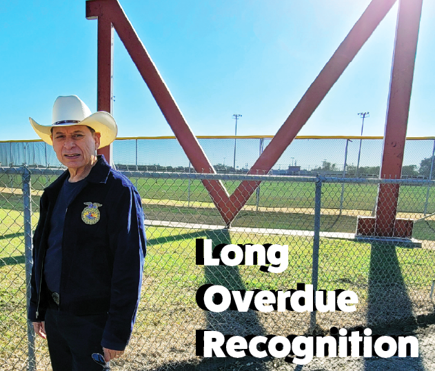 Soto receives his FFA jacket long after high school and Vietnam