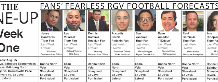 The Line Up: Week One Fans’ Fearless RGV Football Forecasts