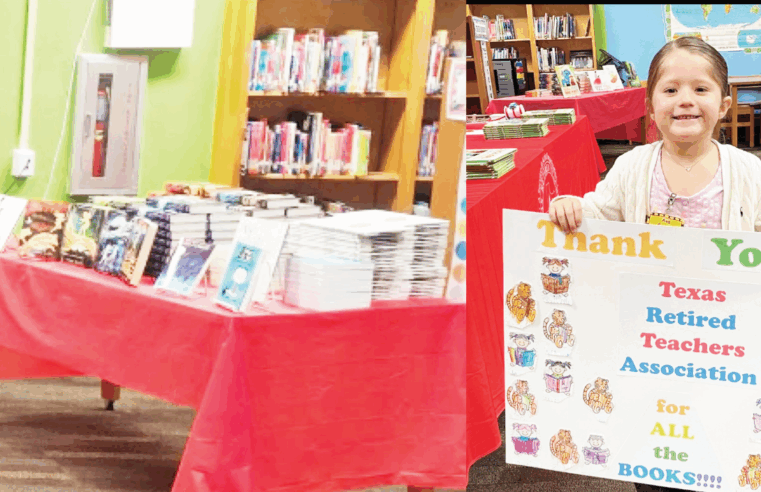 Magic Valley Retired Teachers Donate Books to Mercedes Students