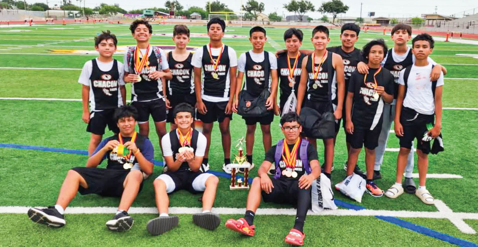 Harrell and Chacon Middle School Boys Track Teams Win District Championships