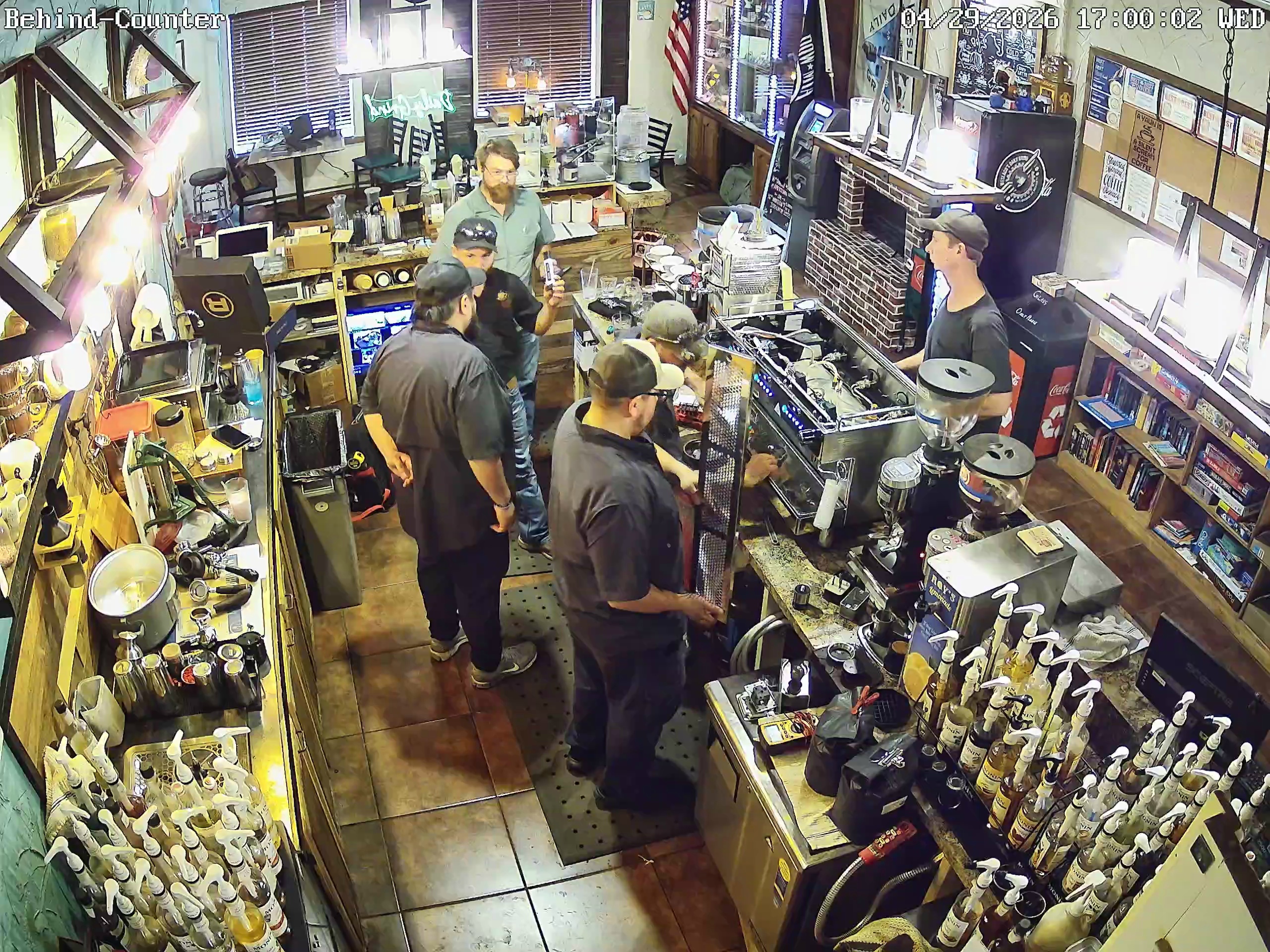 The Daily Grind coffeehouse offers savory brewed coffee
