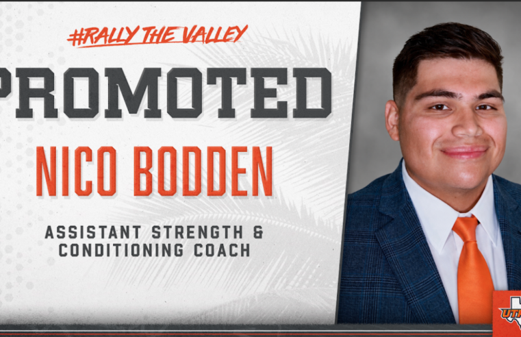 UTRGV Athletics Elevates Nico Bodden to Assistant Strength & Conditioning Coach