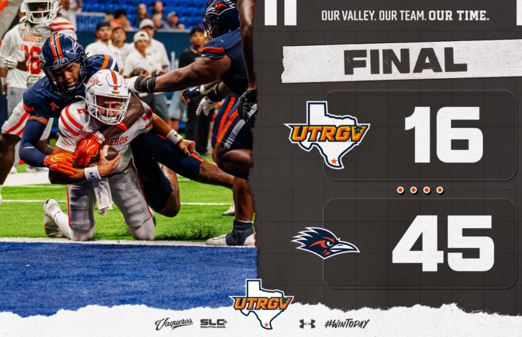 UTRGV FOOTBALL FALLS AT UTSA