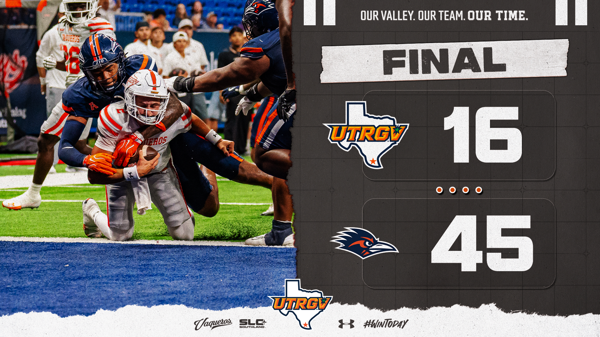 UTRGV FOOTBALL FALLS AT UTSA