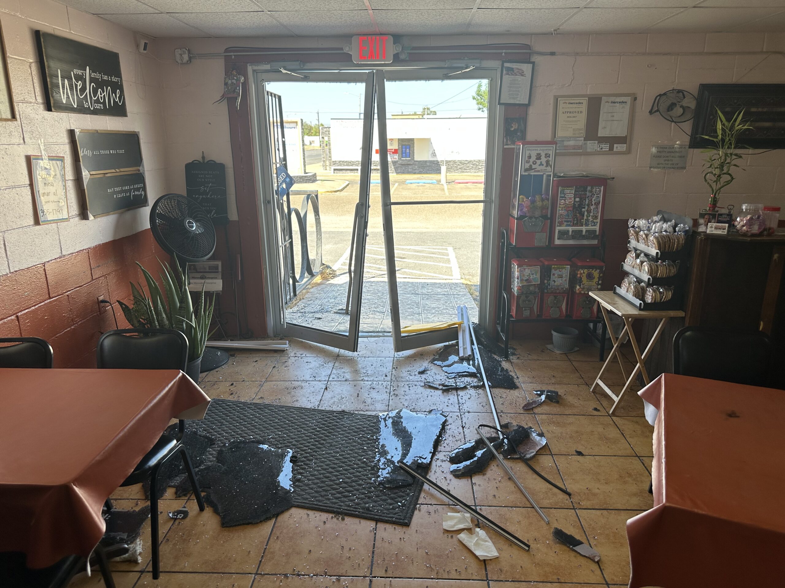 Accidental Crash At Mama Maria’s Restaurant