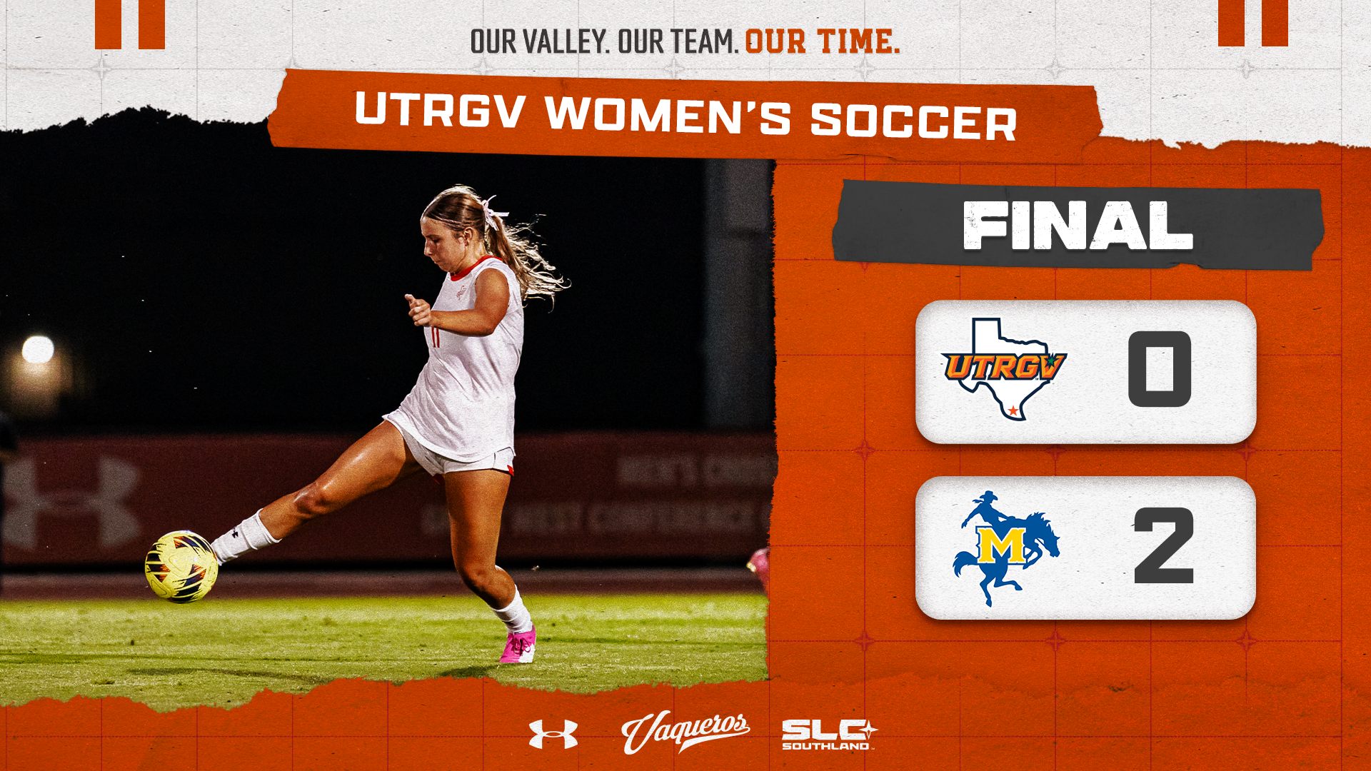 UTRGV WOMEN’S SOCCER DROPS MATCH TO MCNEESE